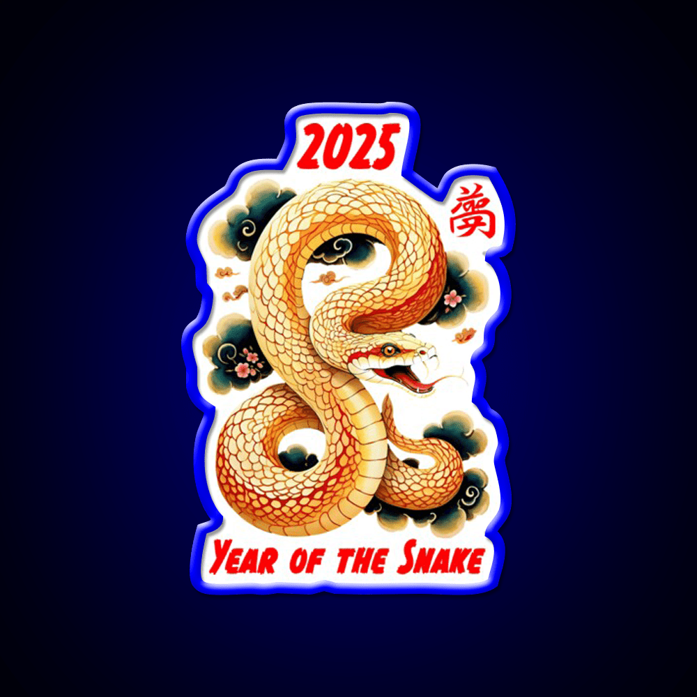 Copy Of Chinese Year Of The Snake Design Asian Cultural Led Neon Sign Rgb Color - Shineneon