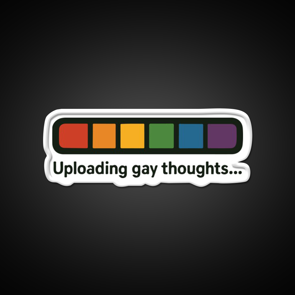 Copy Of Funny Uploading Pride Meme Man Cave Bar Led Neon Sign Rgb Color - LED neon sign view 11