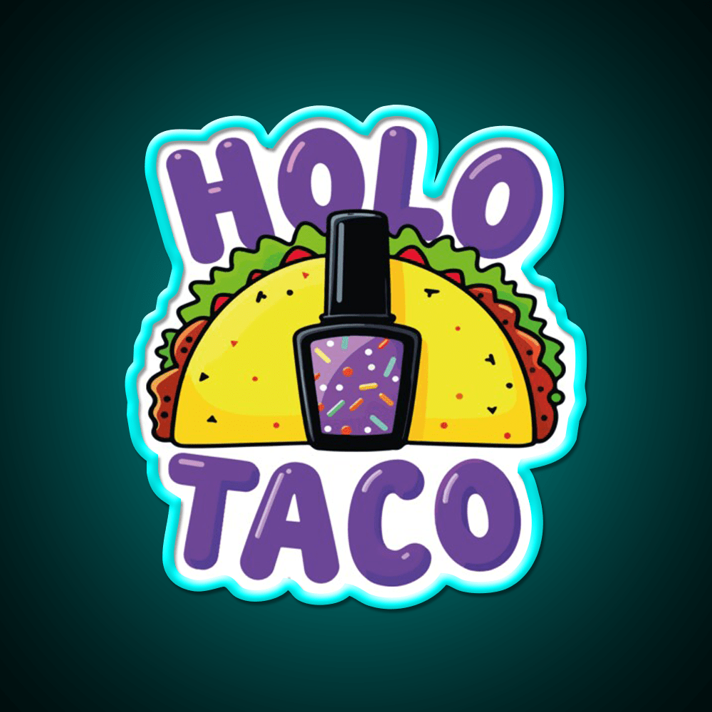 Copy Of Holo Taco Sparkle Polish Nail Salon Led Neon Sign Rgb Color - Shineneon