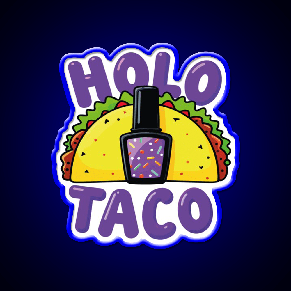 Copy Of Holo Taco Sparkle Polish Nail Salon Led Neon Sign Rgb Color - Shineneon