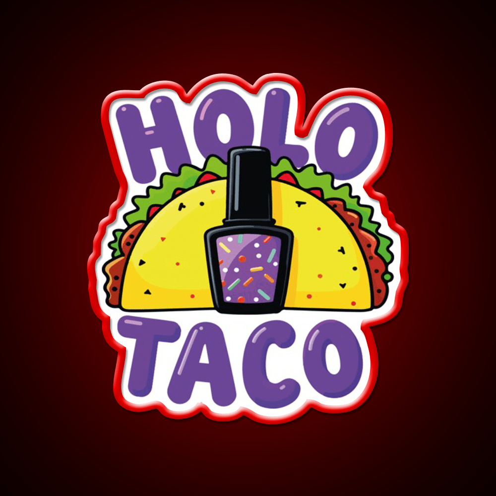 Copy Of Holo Taco Sparkle Polish Nail Salon Led Neon Sign Rgb Color - Shineneon