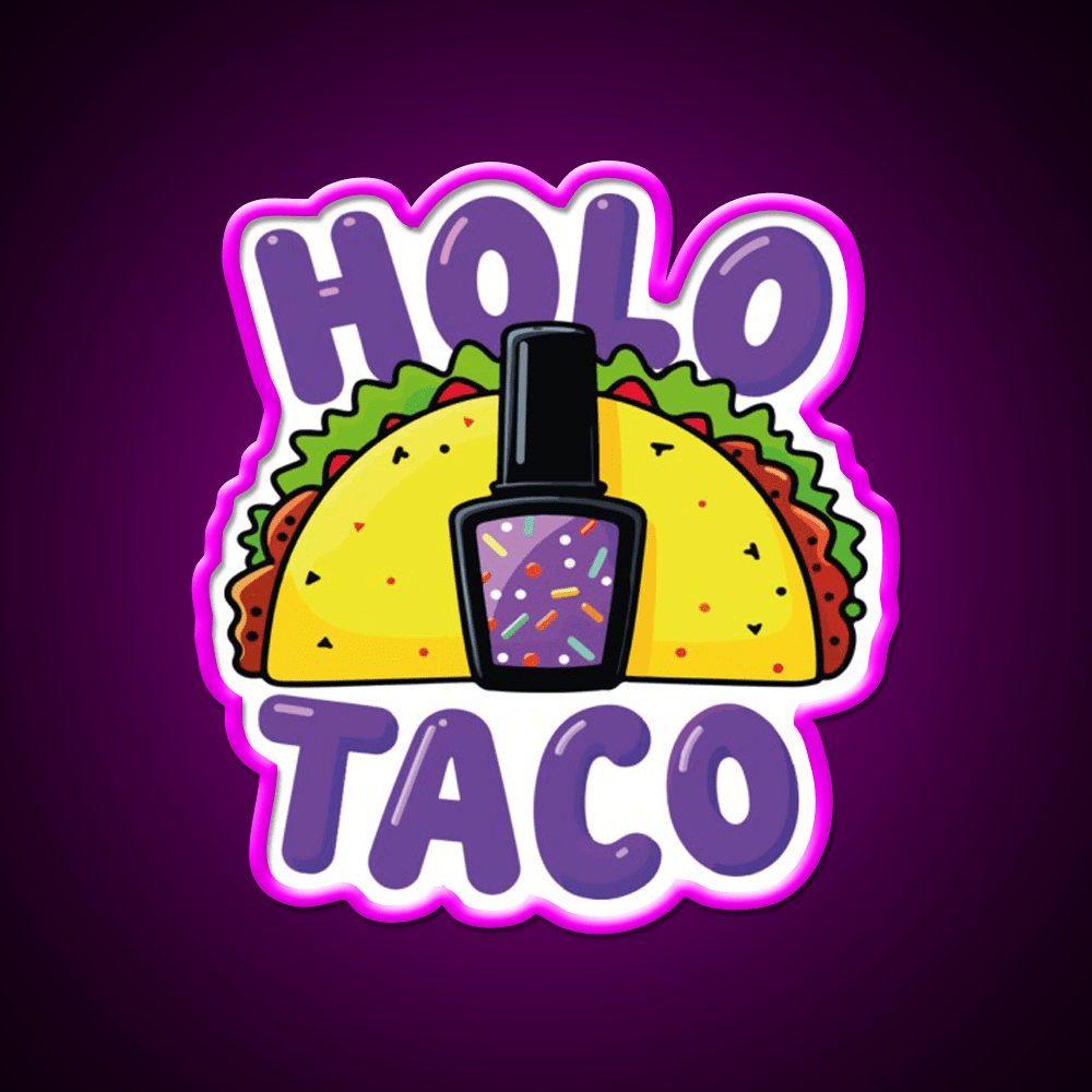 Copy Of Holo Taco Sparkle Polish Nail Salon Led Neon Sign Rgb Color - Shineneon