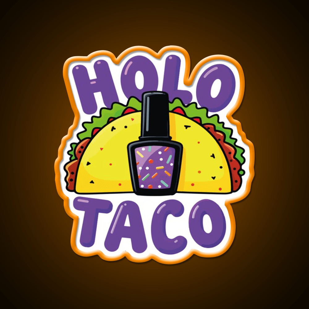 Copy Of Holo Taco Sparkle Polish Nail Salon Led Neon Sign Rgb Color - Shineneon