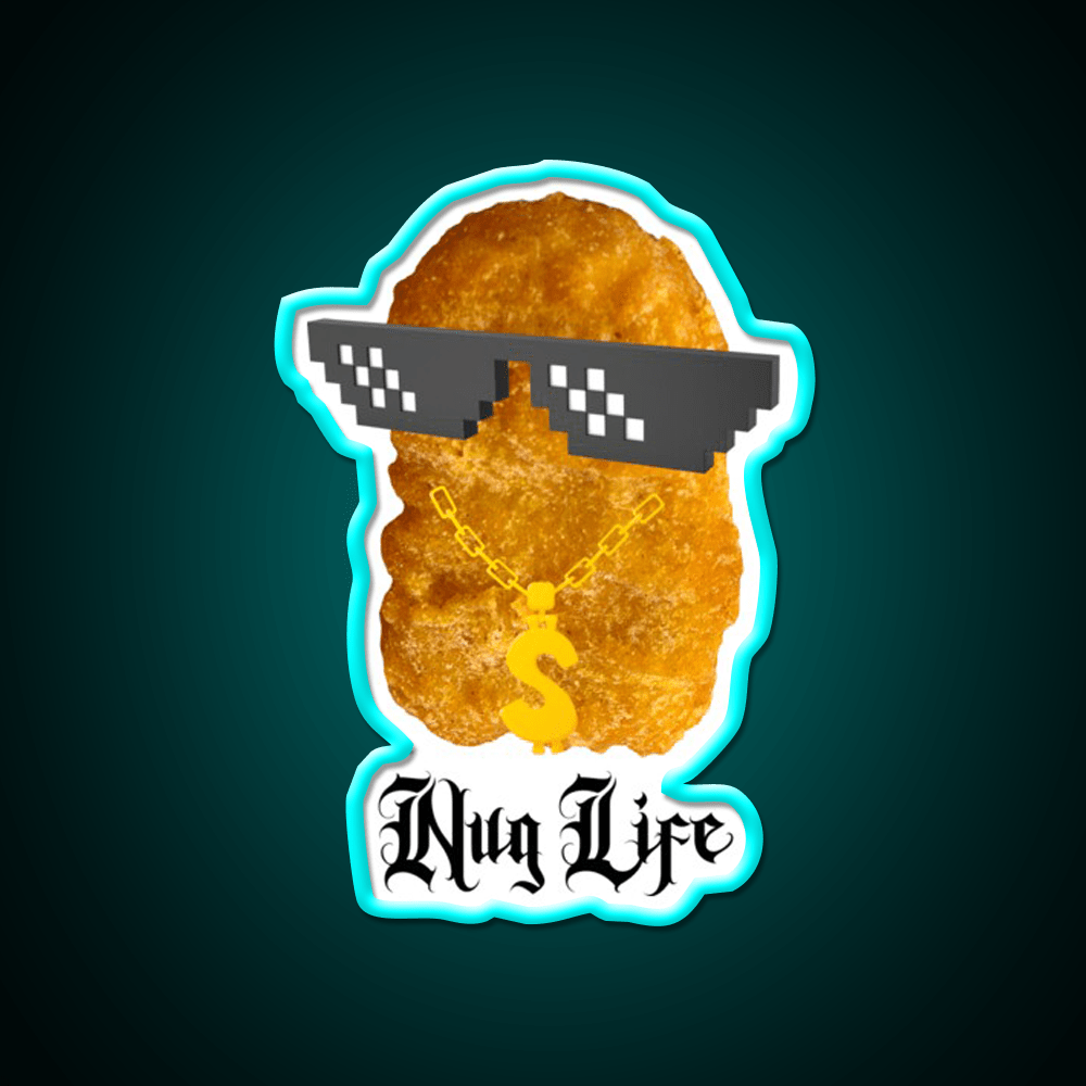 Copy Of Nug Life Mcdonalds Chicken Led Neon Sign For Burger Place Rgb Color - Shineneon
