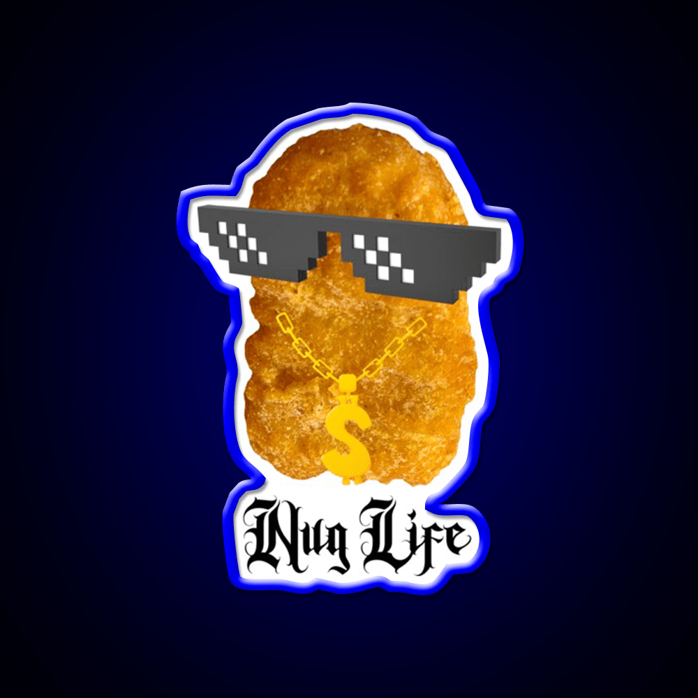Copy Of Nug Life Mcdonalds Chicken Led Neon Sign For Burger Place Rgb Color - Shineneon
