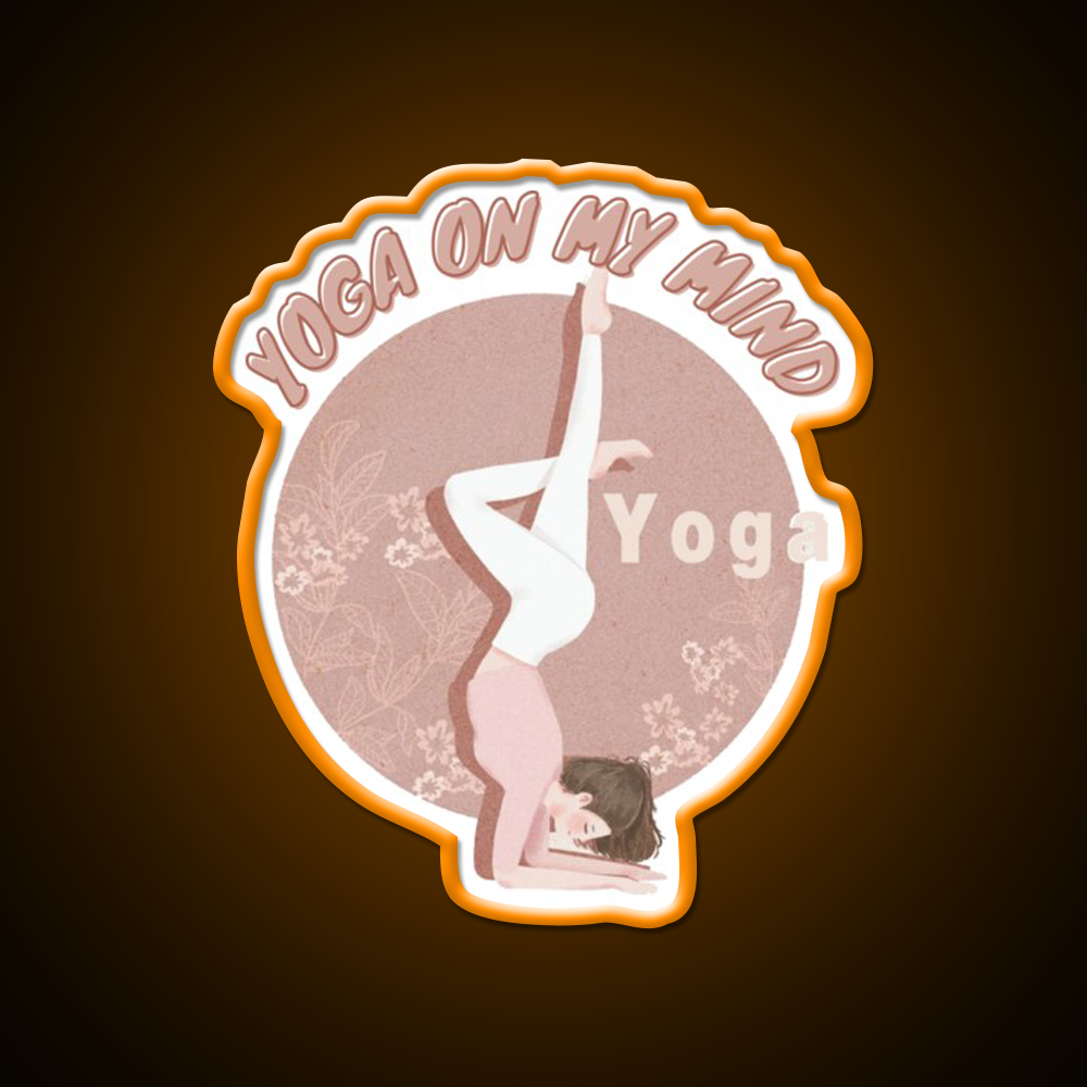 Copy Of Yoga On My Mind Yoga Led Neon Sign For Wellness Space Rgb Color