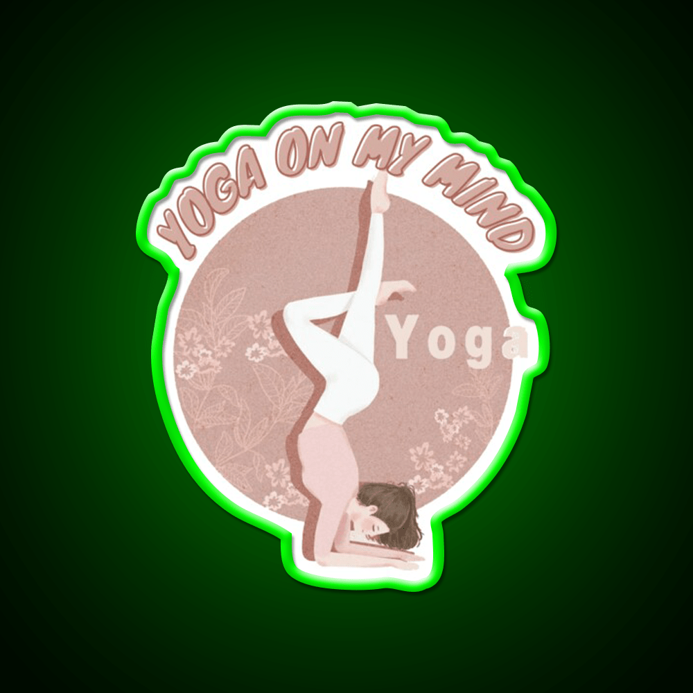 Copy Of Yoga On My Mind Yoga Led Neon Sign For Wellness Space Rgb Color - Shineneon