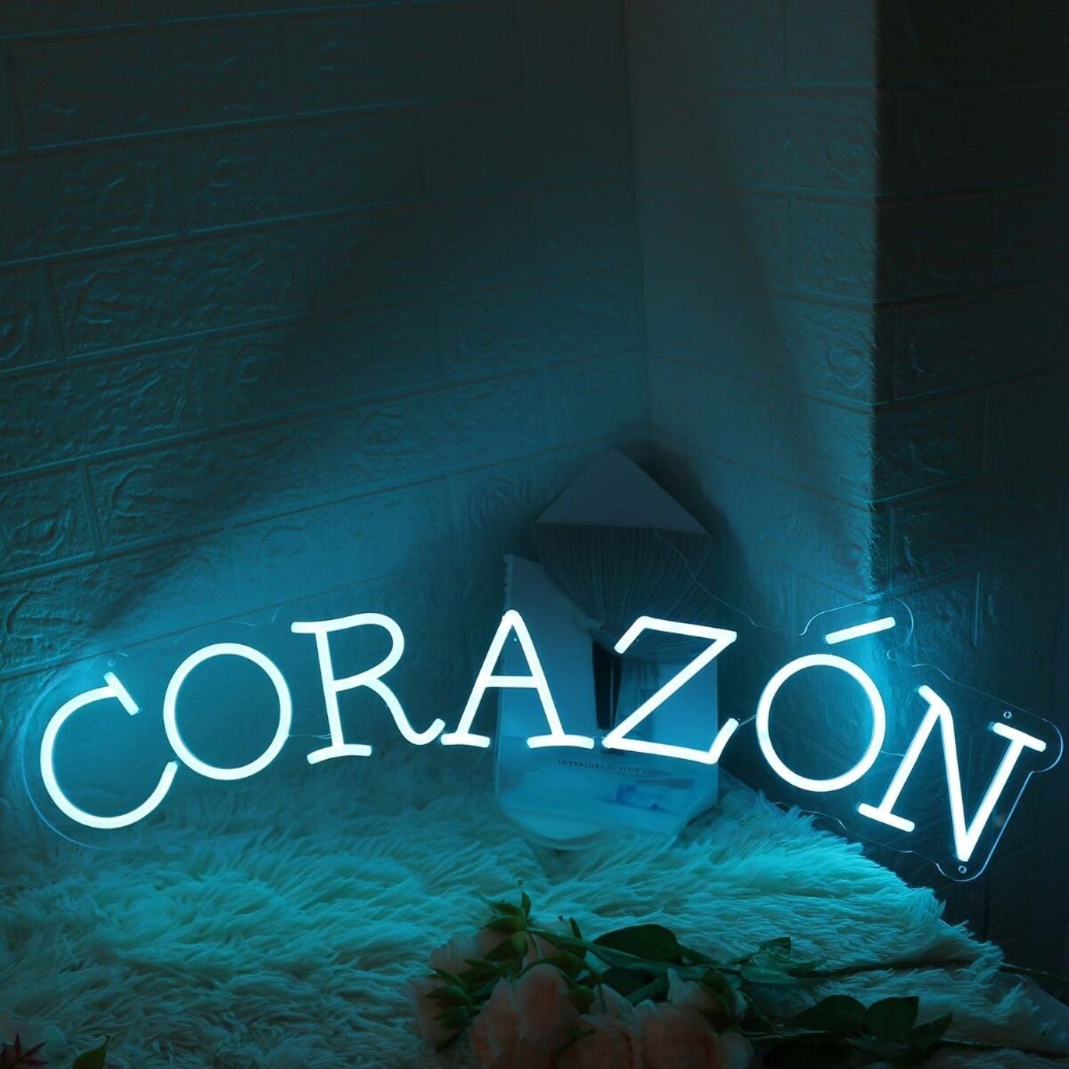 Corazon Blue Led Neon Sign - Shineneon