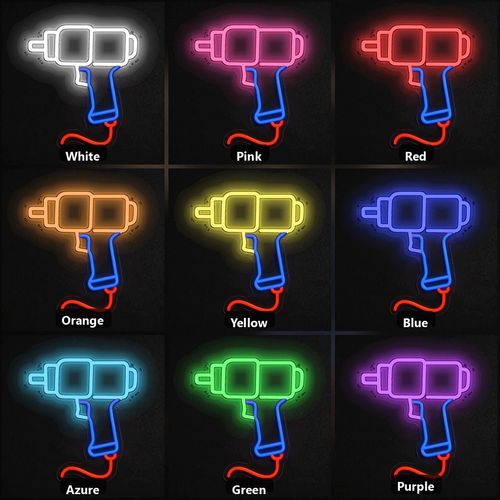 Corded Hand Drill Vintage LED Neon Sign - Shineneon