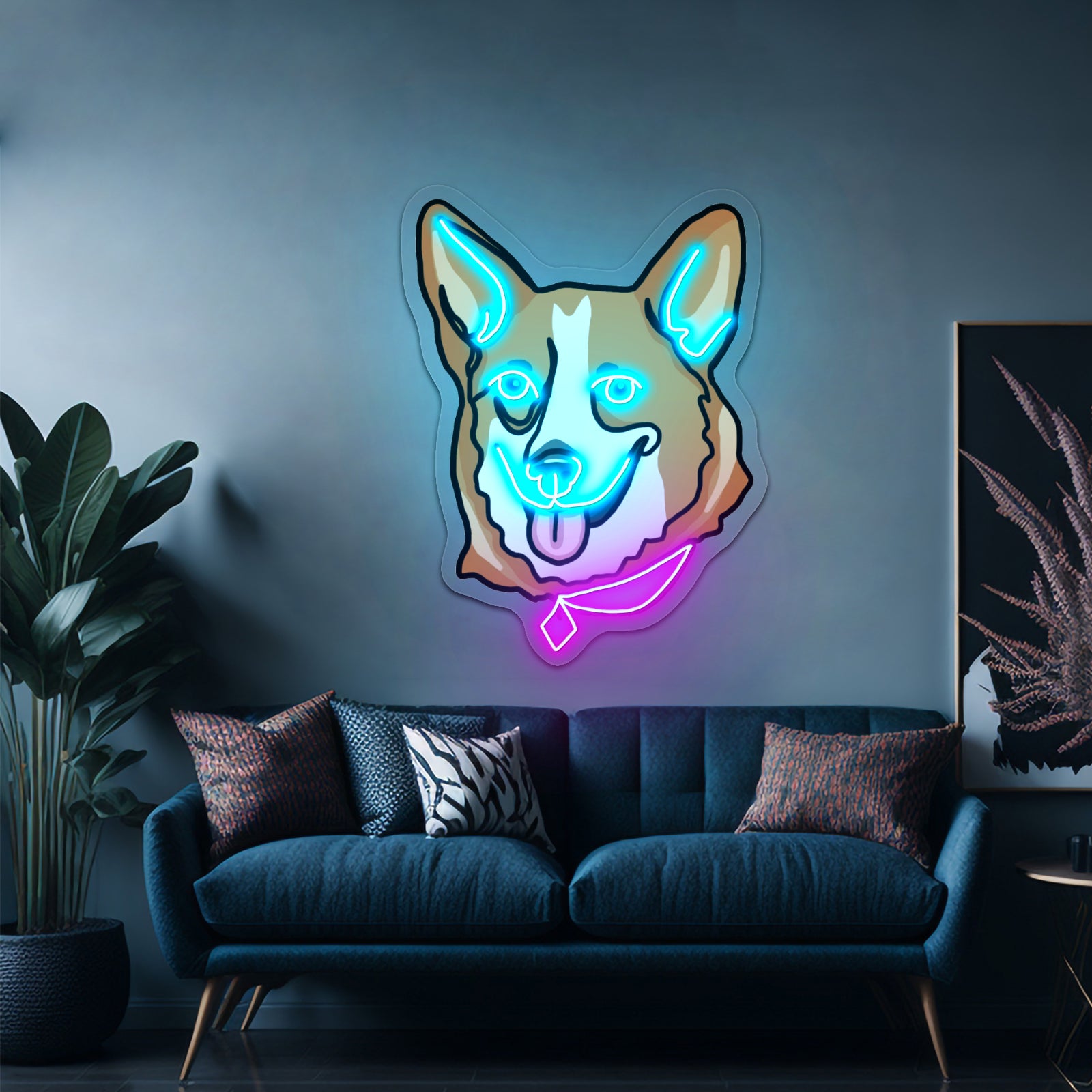 Corgi Dog Cute Led Neon Signs
