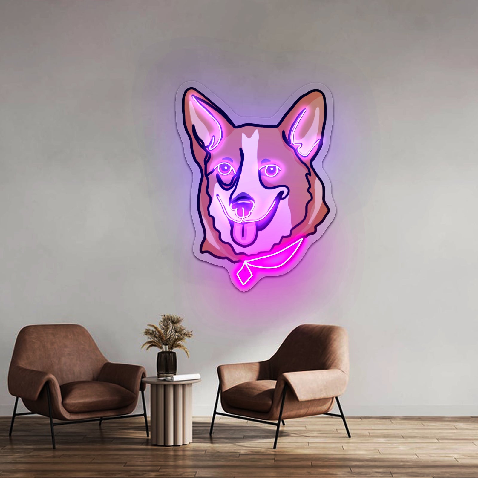 Corgi Dog Cute Led Neon Signs