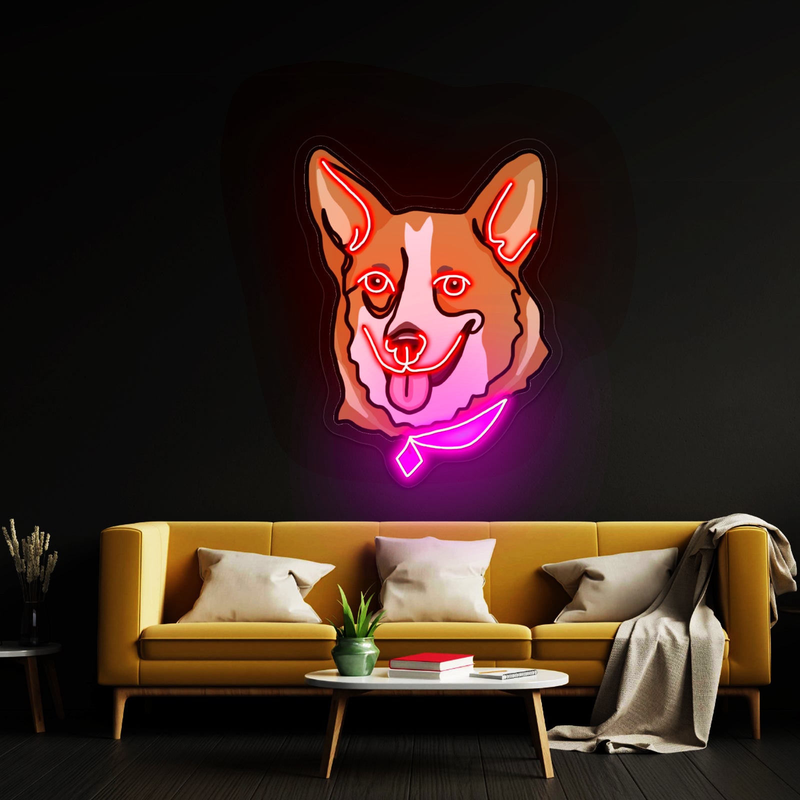 Corgi Dog Cute Led Neon Signs