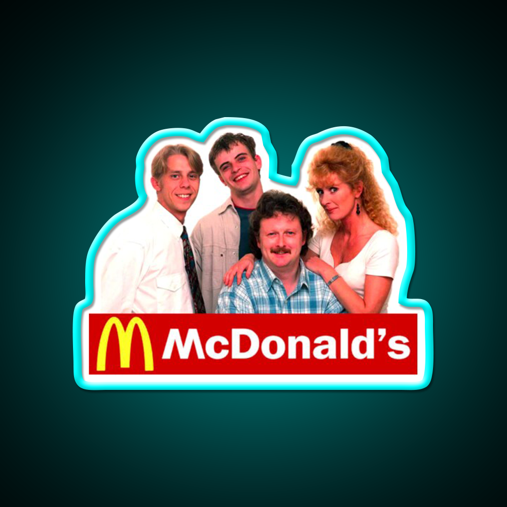 Coronation Street Mcdonald Fast Food Led Neon Sign For Burger Place Rgb Color