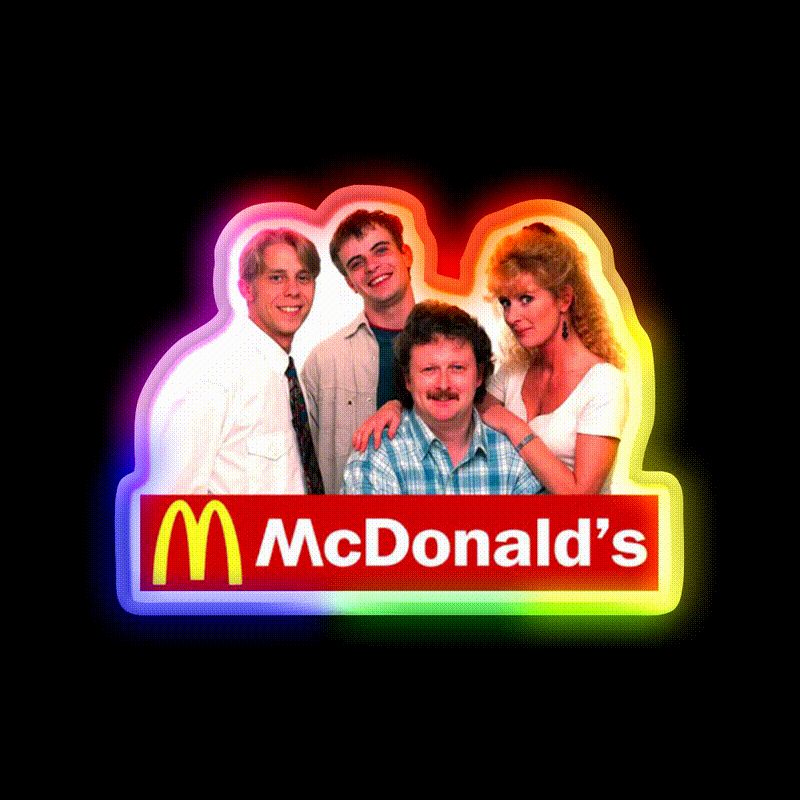 Coronation Street Mcdonald Fast Food Led Neon Sign For Burger Place Rgb Color