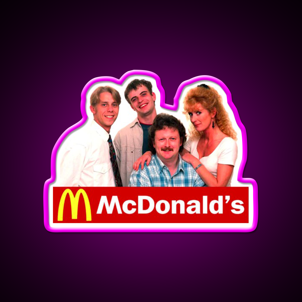 Coronation Street Mcdonald Fast Food Led Neon Sign For Burger Place Rgb Color