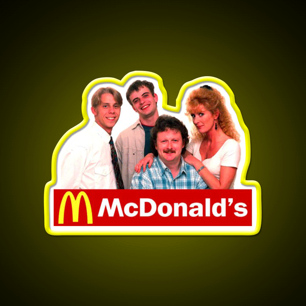 Coronation Street Mcdonald Fast Food Led Neon Sign For Burger Place Rgb Color