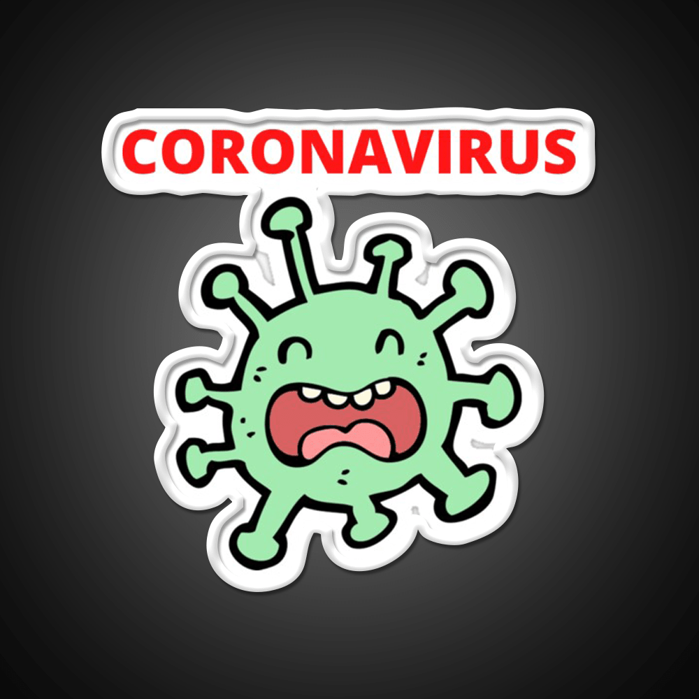 Coronavirus Covid 19 Hemp Inspired Green Leaf Led Neon Sign Rgb Color - Shineneon