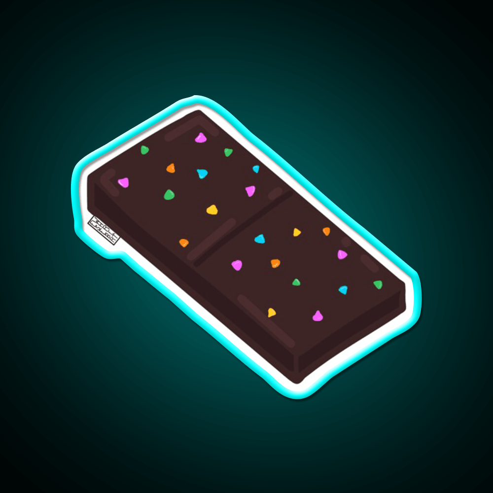Cosmic Brownie Snack Food Led Neon Sign For Snack Room Rgb Color - Shineneon