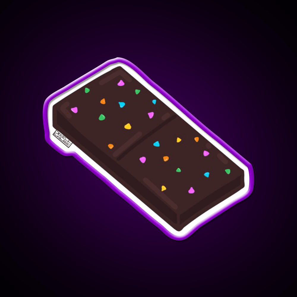 Cosmic Brownie Snack Food Led Neon Sign For Snack Room Rgb Color - Shineneon