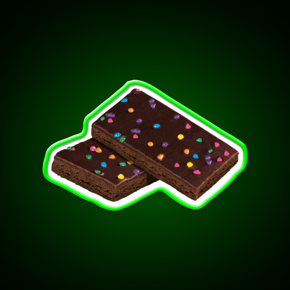 Cosmic Brownie Snack Food Led Neon Sign For Vending Area Rgb Color - Shineneon