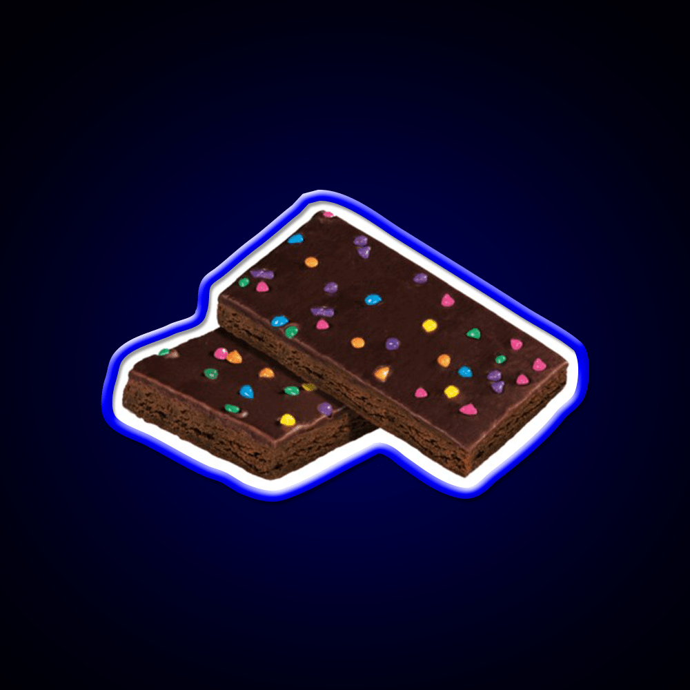 Cosmic Brownie Snack Food Led Neon Sign For Vending Area Rgb Color - Shineneon