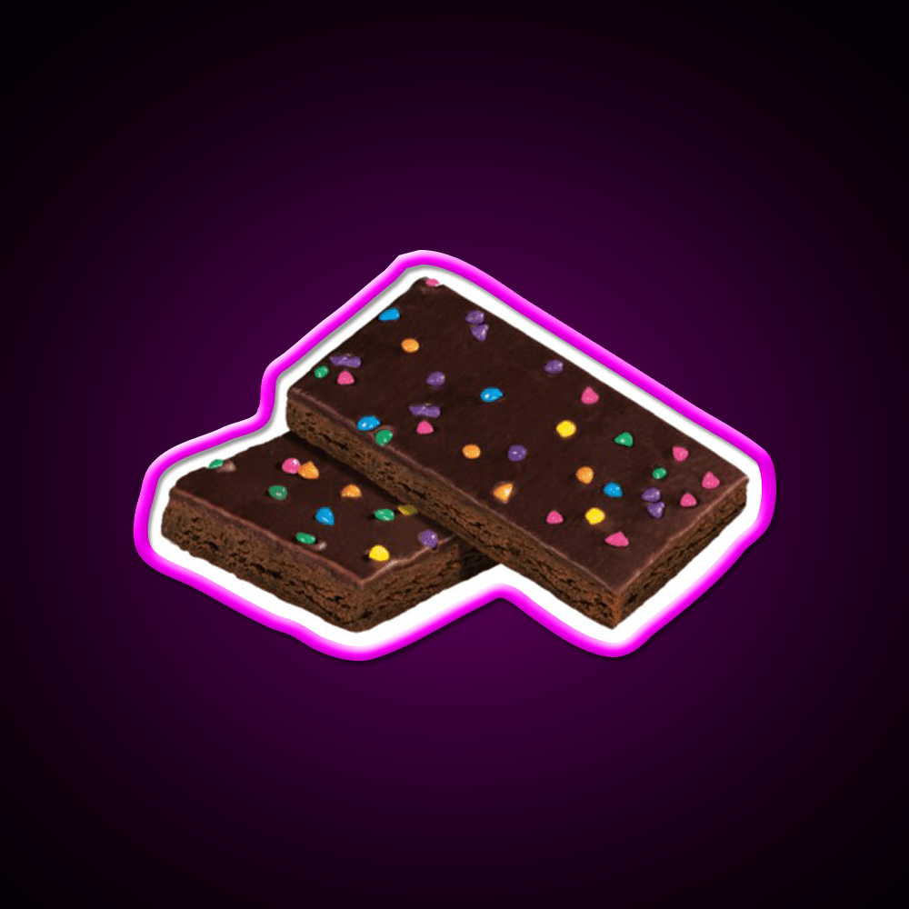 Cosmic Brownie Snack Food Led Neon Sign For Vending Area Rgb Color - Shineneon