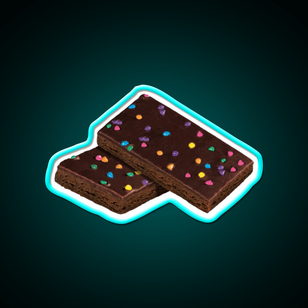 Cosmic Brownie Snack Food Led Neon Sign For Vending Area Rgb Color - Shineneon