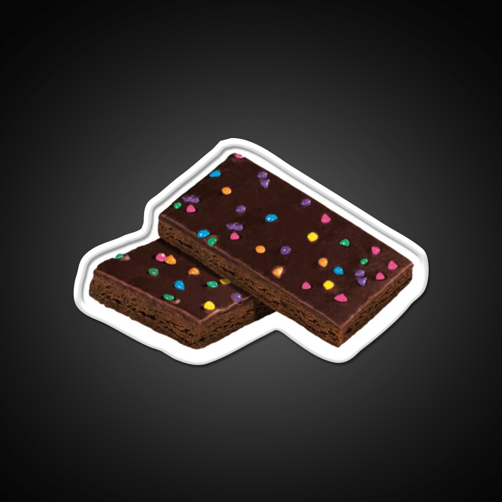 Cosmic Brownie Snack Food Led Neon Sign For Vending Area Rgb Color - Shineneon
