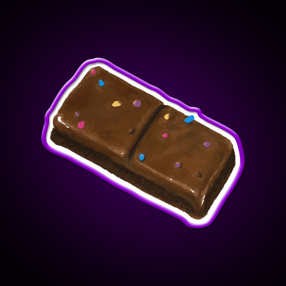 Cosmic Brownie Snack Food Led Neon Sign Rgb Color - Shineneon