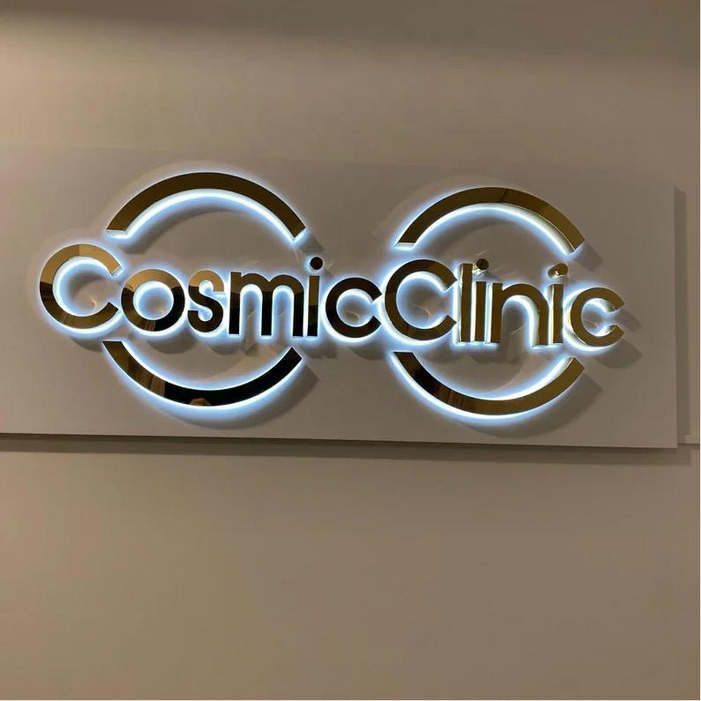 Cosmic Clinic 3D Backlit Letters Business Metal Led Sign - Shineneon
