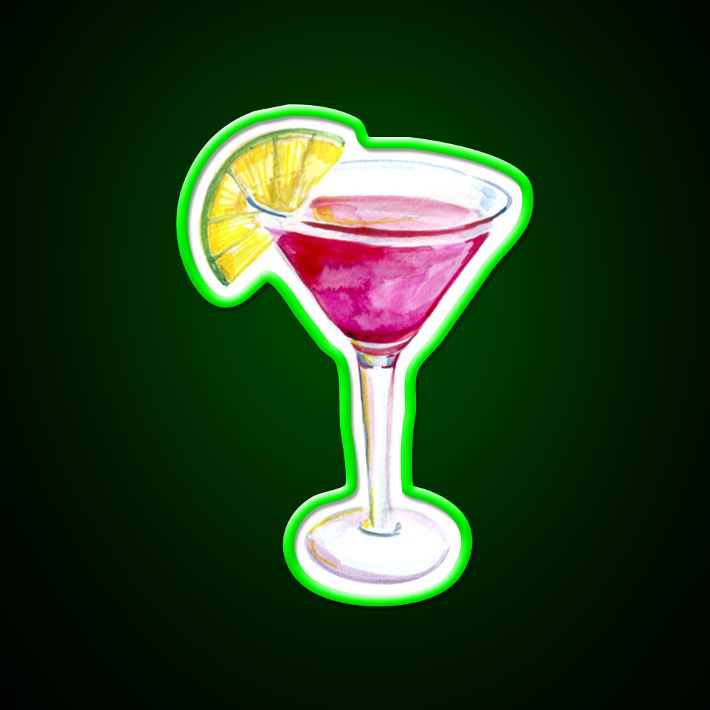 Cosmopolitan Cocktail Bar Decor Led Neon Sign Neon Party Sign Wall Art Rgb Color - LED neon sign view 8