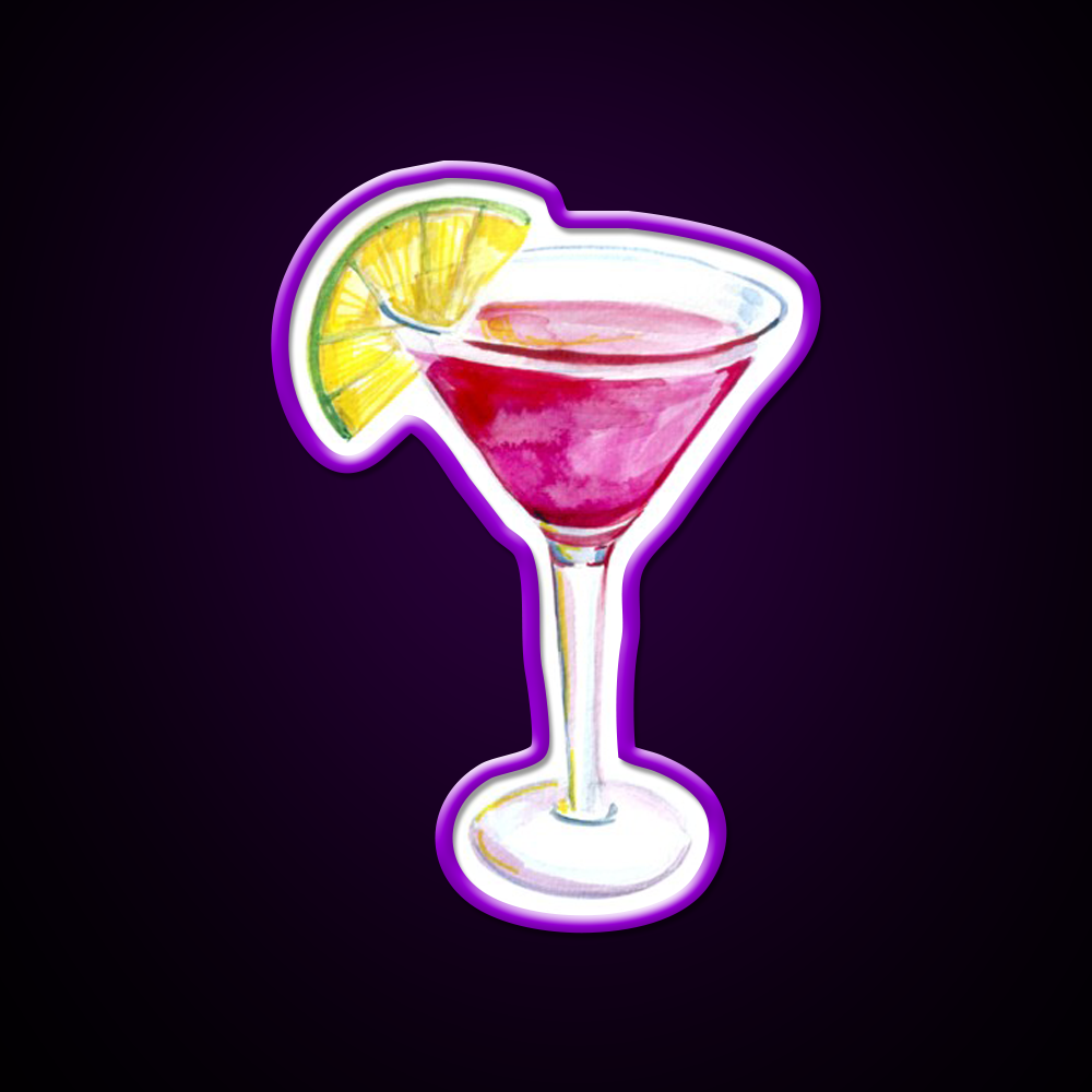 Cosmopolitan Cocktail Bar Decor Led Neon Sign Neon Party Sign Wall Art Rgb Color - LED neon sign view 9