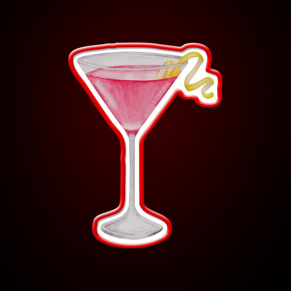 Cosmopolitan Cocktail Bar Decor Led Neon Sign Party Neon Sign Rgb Color - LED neon sign view 10