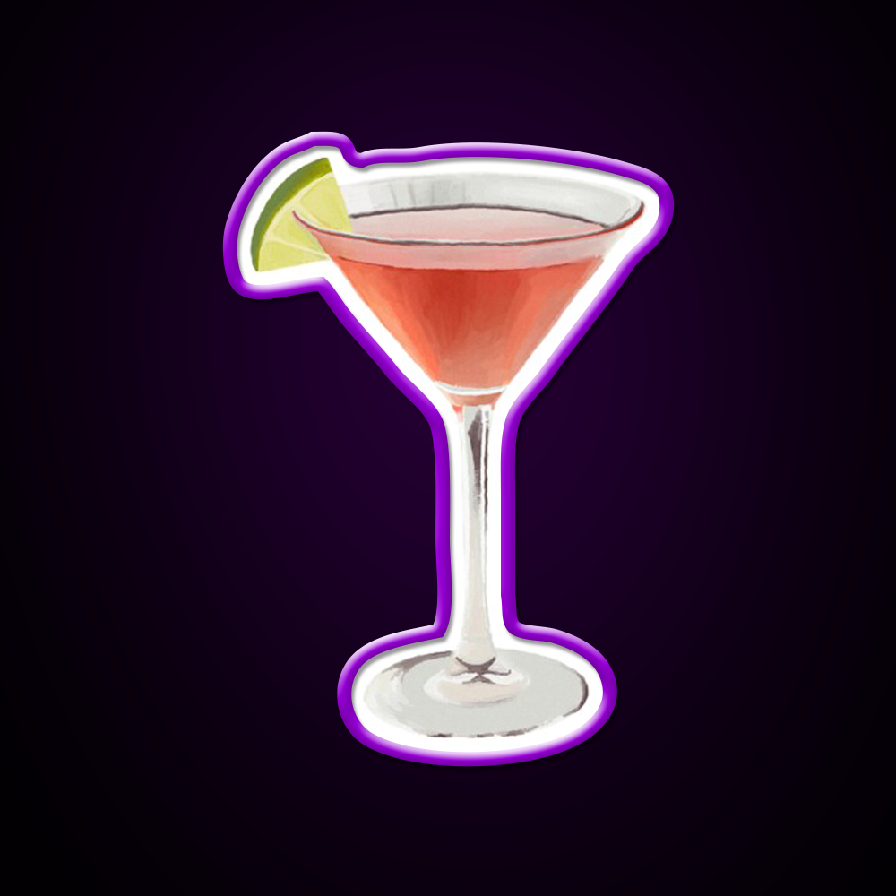 Cosmopolitan Cocktail Bar Decor Led Neon Sign Rgb Color - LED neon sign view 9