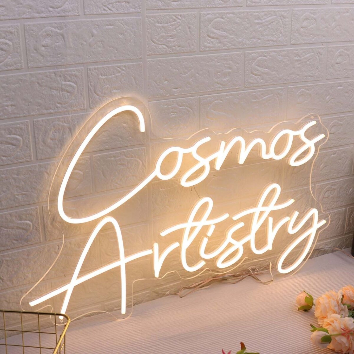Cosmos Artistry Yellow Led Neon Sign - Shineneon