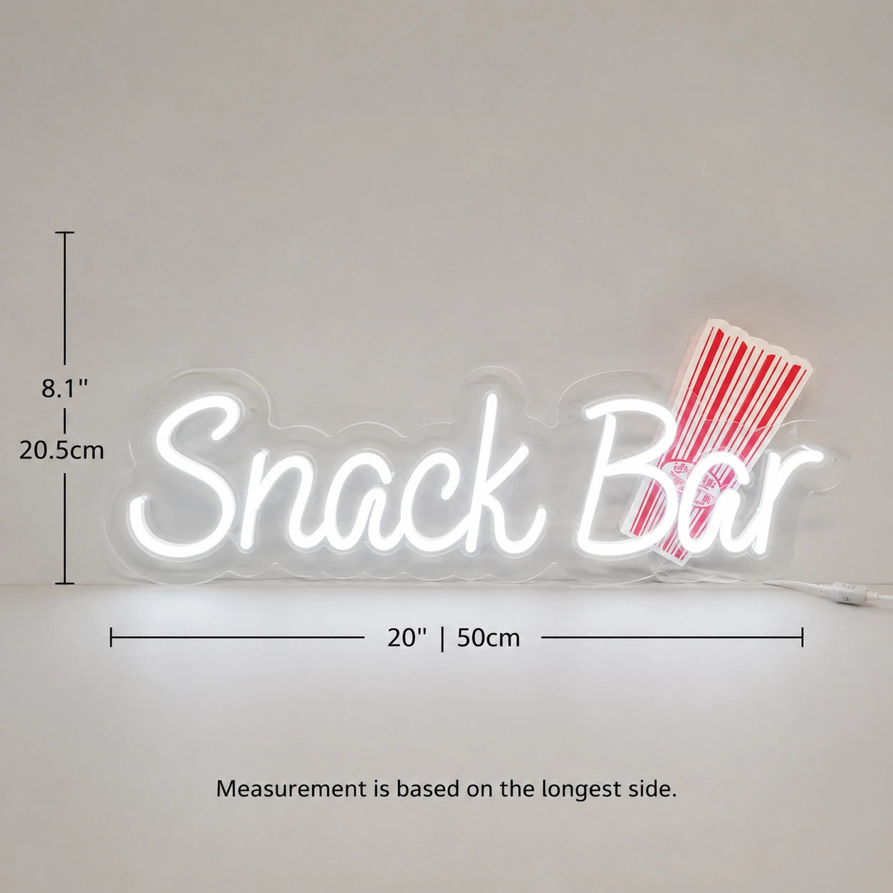 Couch Snack Bar Neon Sign LED Neon Sign size image