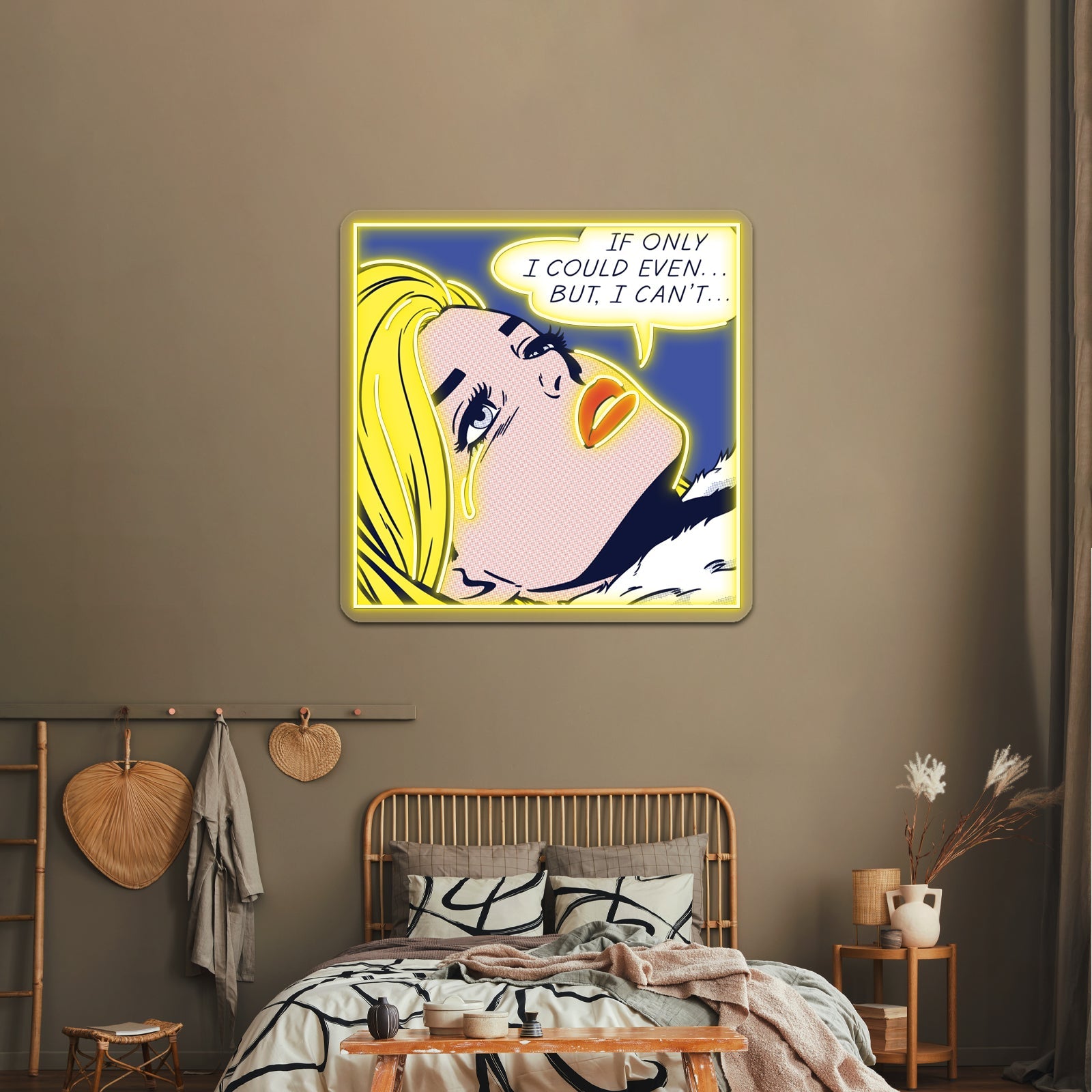 Couldnt Even Pop Artwork Business Led Sign - Shineneon