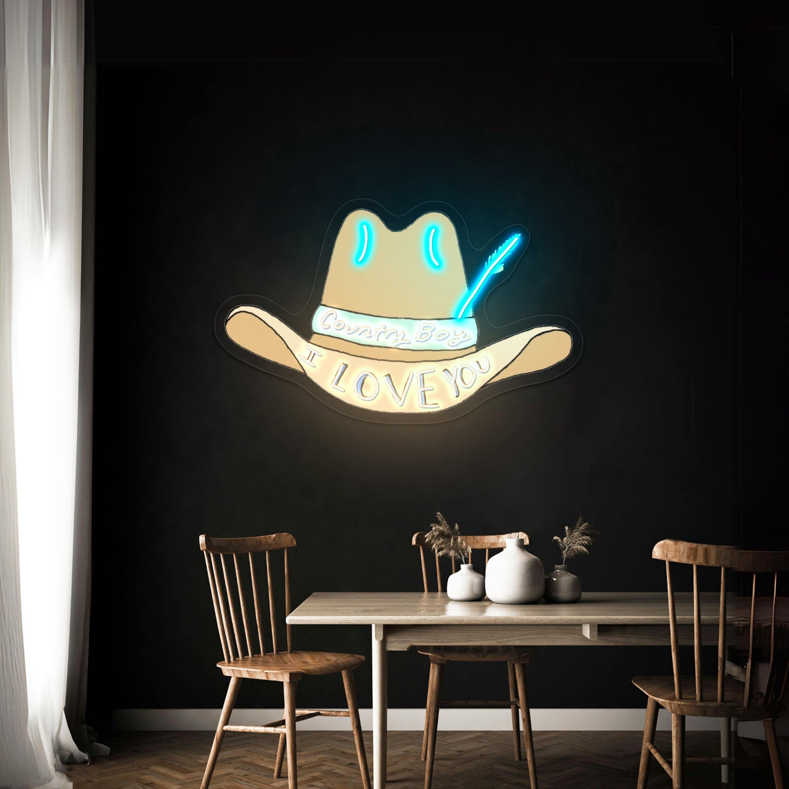 Country Boy I Love You Led Neon Signs