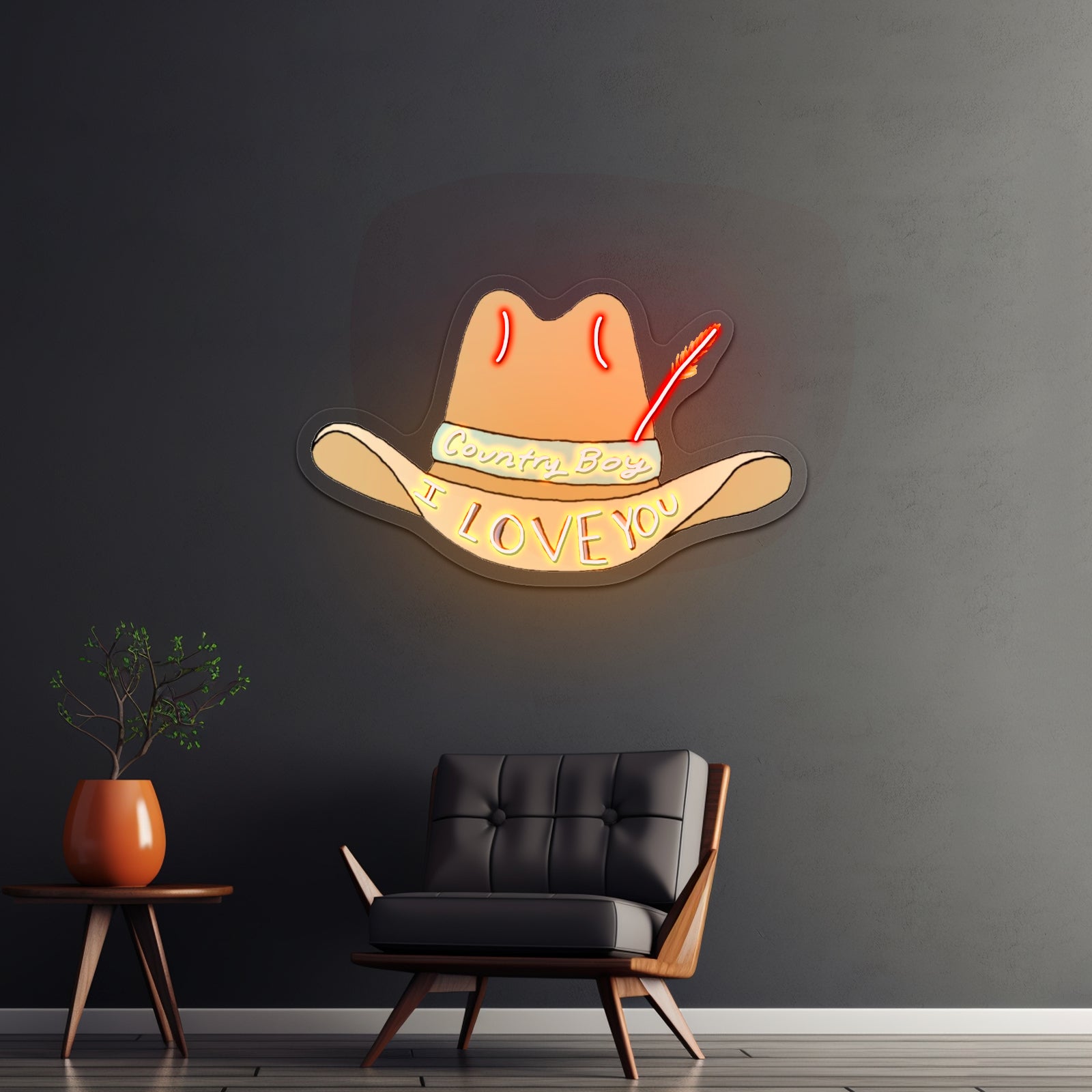 Country Boy I Love You Led Neon Signs