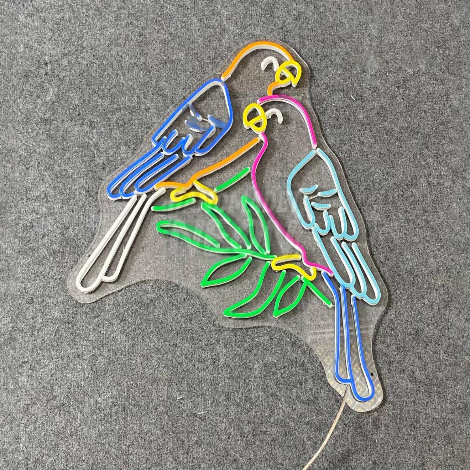 Couple Parrot Birds Led Neon Sign | Shineneon