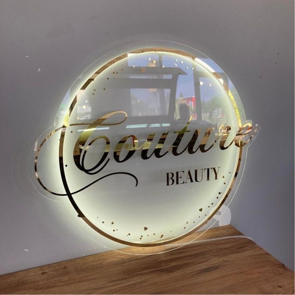 Couture Beauty Acrylic Business Logo Sign - Shineneon