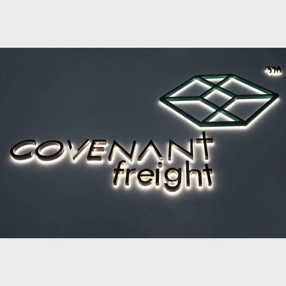 Covenant Freight 3D Backlit Channel Letters Led Light Sign - Shineneon