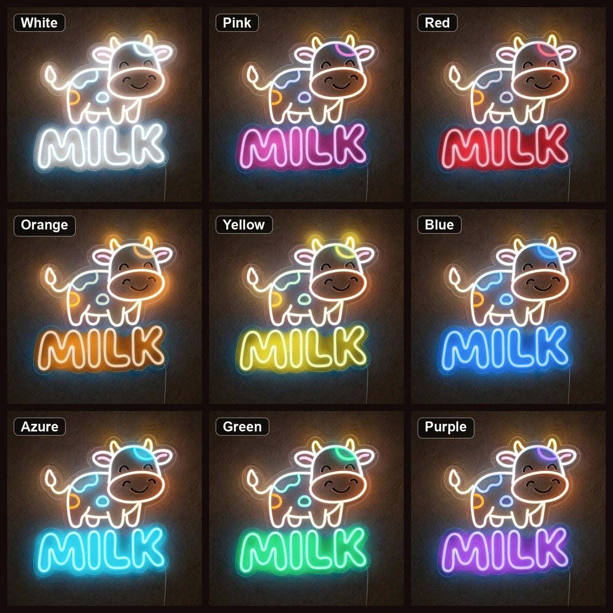 Cow Milk LED Neon Sign - Shineneon