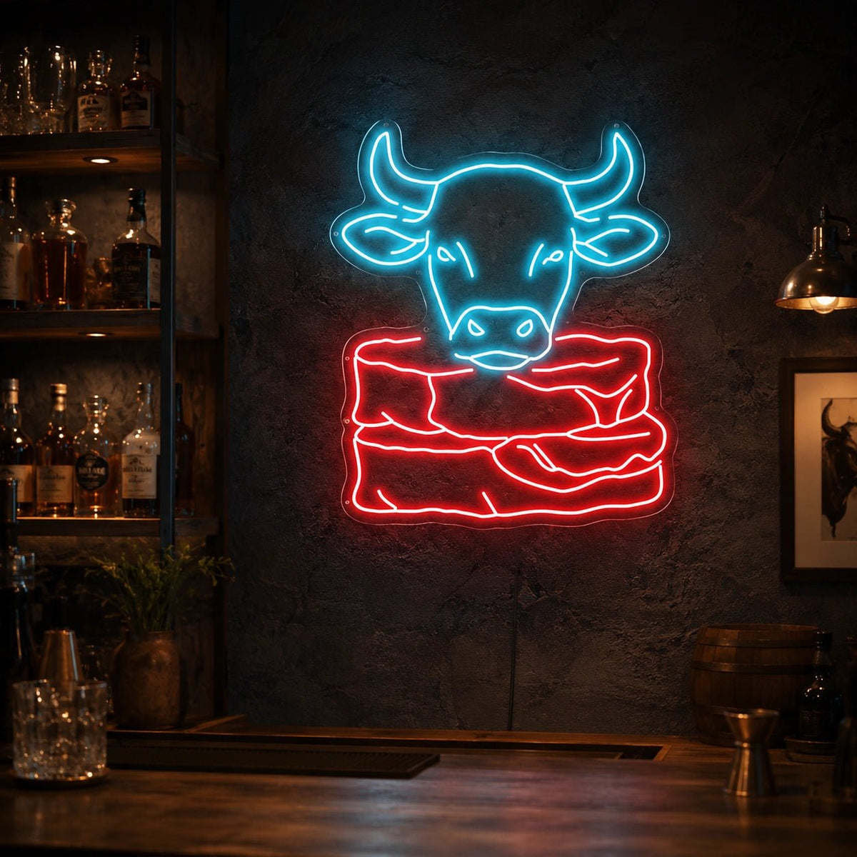 Cow Steak LED Neon Sign - Shineneon