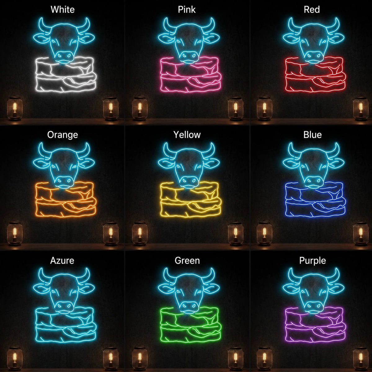 Cow Steak LED Neon Sign - Shineneon