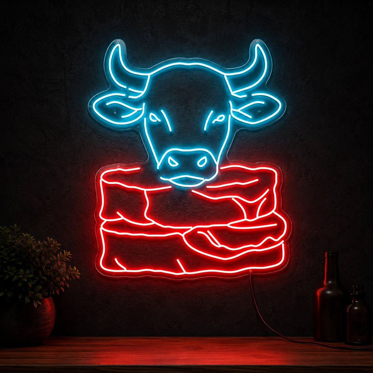 Cow Steak LED Neon Sign - Shineneon