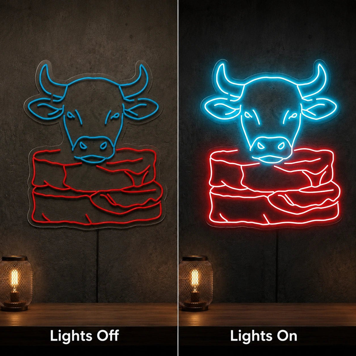 Cow Steak LED Neon Sign - Shineneon