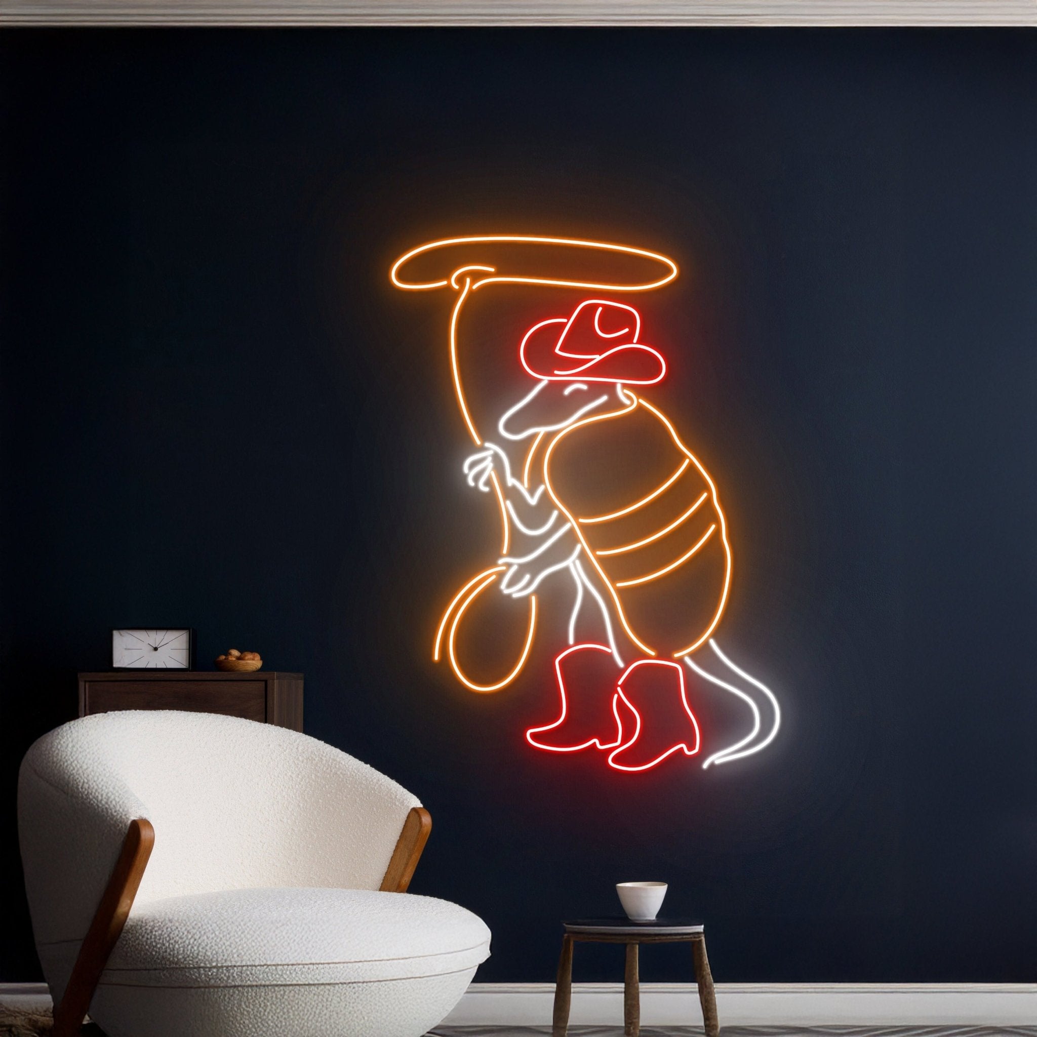 Cowboy Armadillo Neon Sign - Shineneon