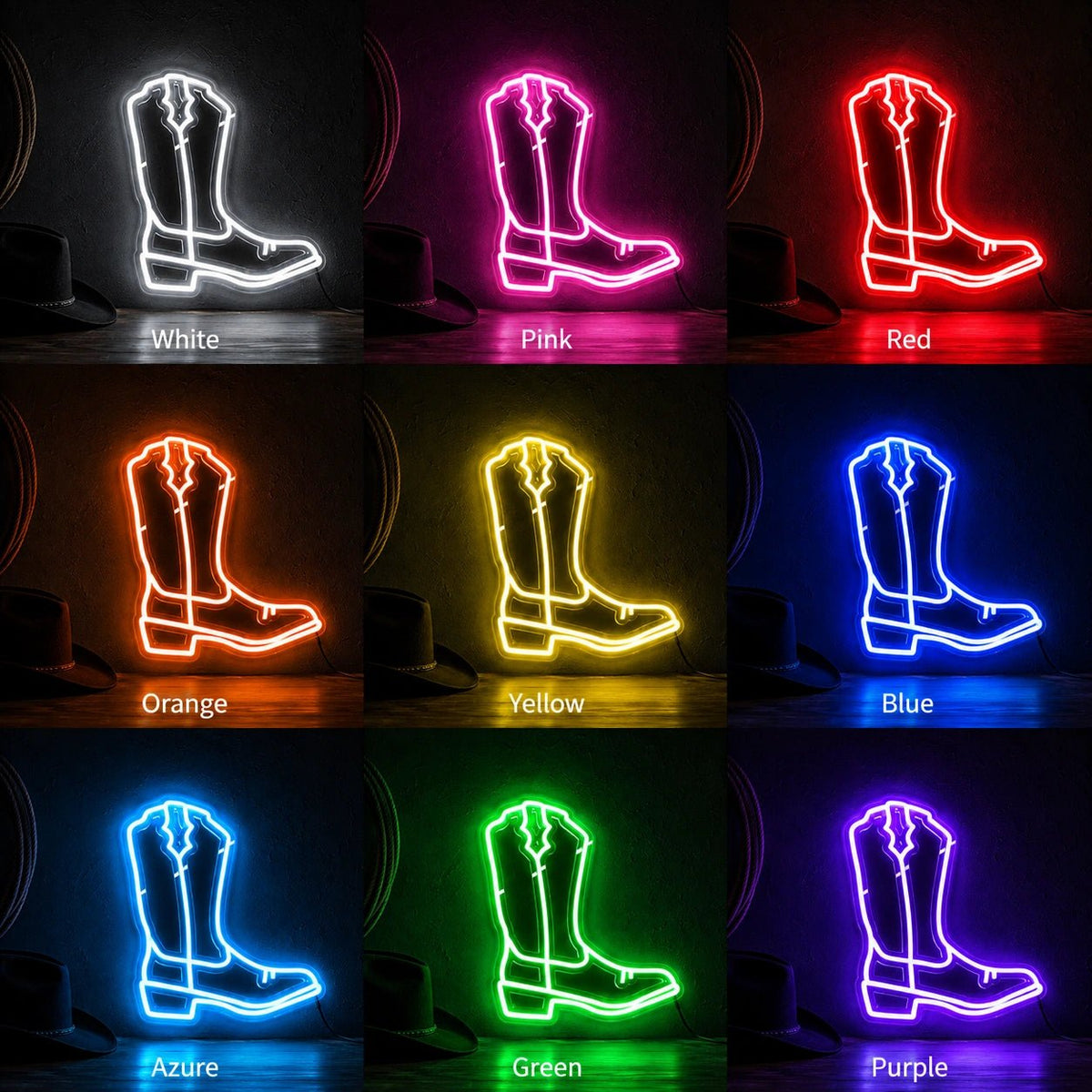 Cowboy Boot LED Neon Sign - Shineneon