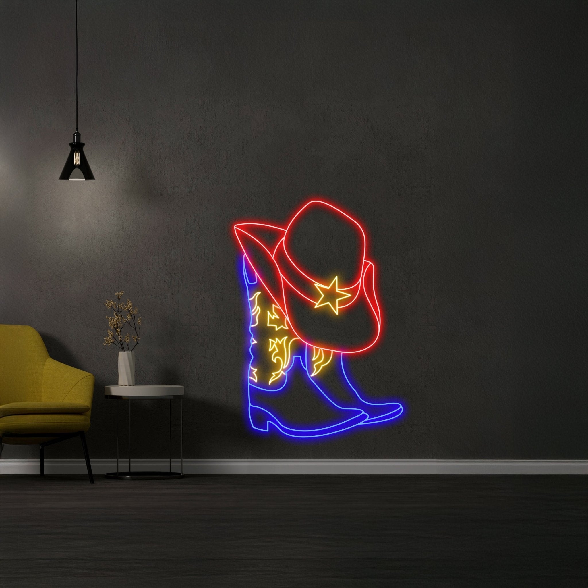 Cowboy Boots Neon Sign - Shineneon
